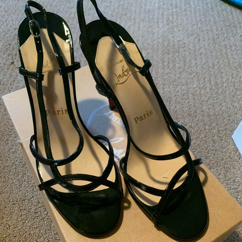 Christian Louboutin strappy heels!